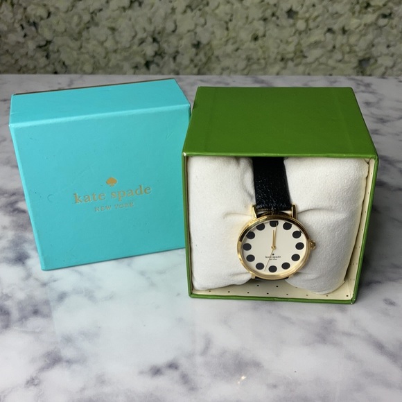 🆕 NWOB Kate Spade Black Genuine Leather Watch - Picture 2 of 9
